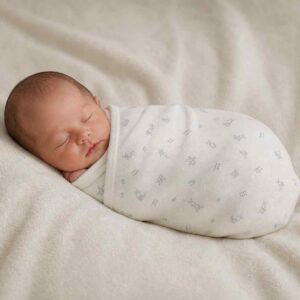 Swaddle Wrap - Blue Rabbits