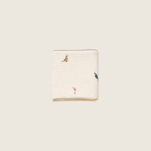 organic cotton, 100% organic cotton, Korean-made, made in Korea, chemical-free, free from optical brighteners, breathable cotton, sourced from South Korea, korean product, soft, gentle, cosy, lightweight, plush, buttery soft, silky texture, muslin-like texture, newborn, baby, infant, nursery, cot, crib, bedtime, tummy time, changing table, babyshower gift, newborn essential, authentic australian brand, australian brand, best newborn gift, 6 layer blanket, thick gauze blanket, cotton blanket, gauze cotton, baby blanket, warm blanket for newborn, best newborn blanket, Dinosaur 6 layer organic cotton baby blanket