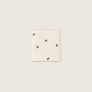 organic cotton, 100% organic cotton, Korean-made, made in Korea, chemical-free, free from optical brighteners, breathable cotton, sourced from South Korea, korean product, soft, gentle, cosy, lightweight, plush, buttery soft, silky texture, muslin-like texture, newborn, baby, infant, nursery, cot, crib, bedtime, tummy time, changing table, babyshower gift, newborn essential, authentic australian brand, australian brand, best newborn gift, 6 layer blanket, thick gauze blanket, cotton blanket, gauze cotton, baby blanket, warm blanket for newborn, best newborn blanket, Red Cherry 6 layer organic cotton baby blanket