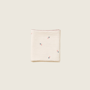organic cotton, 100% organic cotton, Korean-made, made in Korea, chemical-free, free from optical brighteners, breathable cotton, sourced from South Korea, korean product, soft, gentle, cosy, lightweight, plush, buttery soft, silky texture, muslin-like texture, newborn, baby, infant, nursery, cot, crib, bedtime, tummy time, changing table, babyshower gift, newborn essential, authentic australian brand, australian brand, best newborn gift, 3 layer blanket, cotton blanket, gauze blanket, gauze cotton, baby blanket, safe blanket for newborn, swaddling, best newborn blanket, Flowers 3 layer organic cotton baby blanket